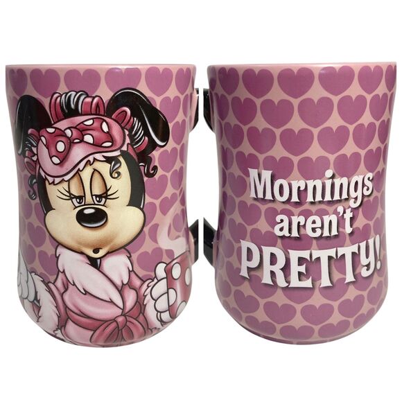 Sold !!!!!!Disney Parks Minnie Mouse Ceramic Coffee Mug Cup Mornin - Picture 2 of 11